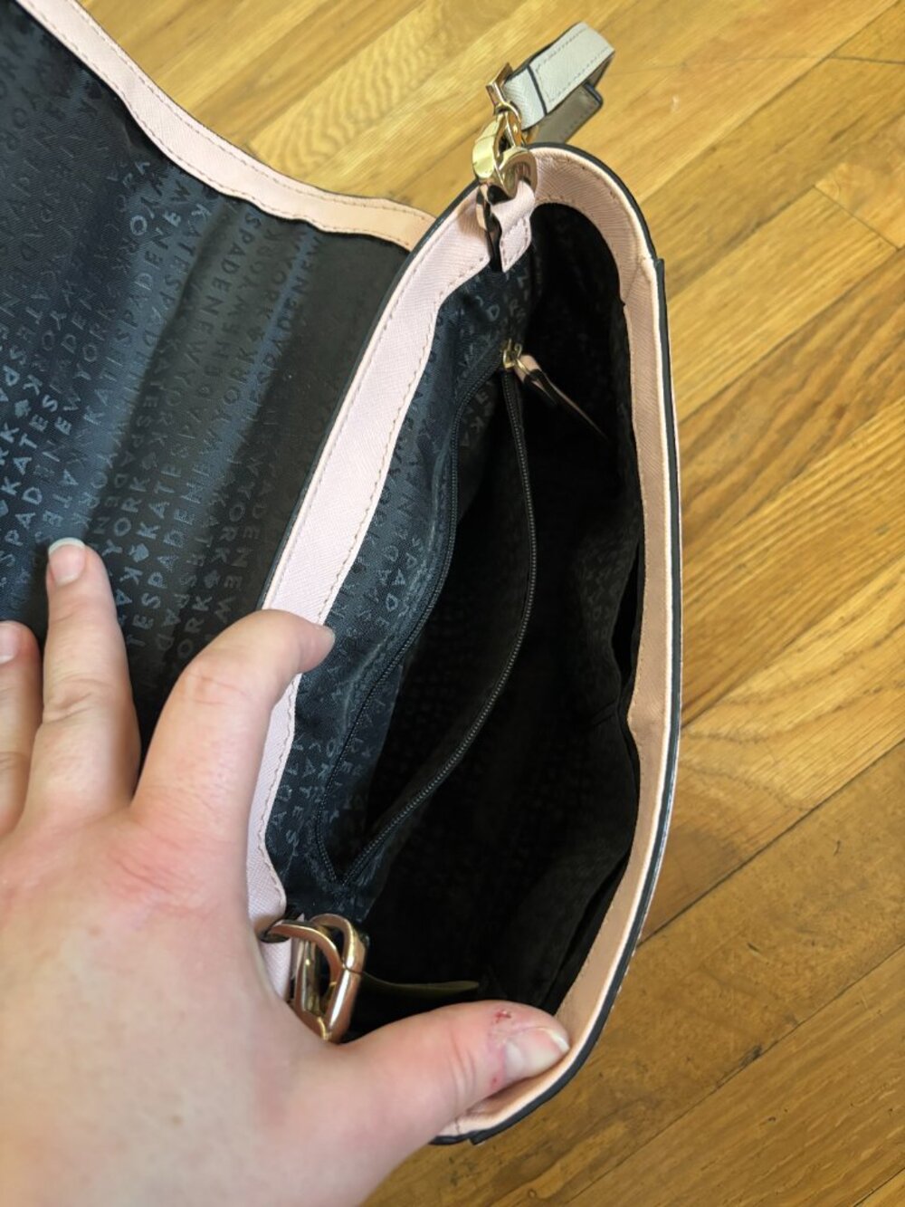 kate spade purse, black/pink/grey - Picture 6 of 14